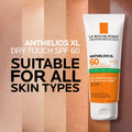 La Roche-Posay Anti-Shine Mattifying Face Sunscreen, Anthelios Dry Touch Anti-Shine Sunscreen Broad Spectrum SPF 60 with Silica, Vitamin E & Perlite, Oil Free, Non Greasy, Oxybenzone Free, Paraben Free, Travel Size, Dermatologist Recommended, 50ml