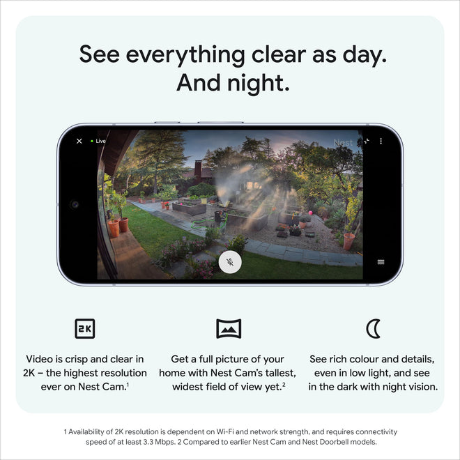 Google Nest Cam Outdoor (Wired, 2nd gen) - 2K Video and Gemini - 1-Pack 🍁 All In One Marketplace Canada