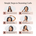 Kitsch Satin Heatless Curlers Set – Heatless Curls Overnight w/ 34" Hair Waver & 2 Satin Hair Scrunchies, Comfortable Hair Curlers to Sleep In for Frizz-Free, No Heat Damage Styling - Ivory 🍁 All In One Marketplace Canada