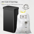 EKO Nova Sensor Trash Can, 21 Gallon/80 Liter Stainless Steel Rectangular Touchless Motion Sensor Trash Can, Matte Black 🍁 All In One Marketplace Canada