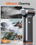 WOLFBOX MF200 Electric Air Duster with Removable Battery & 4 Nozzles, Cordless 3-Speed Adjustable Mini Blower for Computer Keyboard, Car Cleaning, Home, and Outdoor Use 🍁 All In One Marketplace Canada