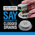 TubShroom Tub Hair Catcher Drain Protector, Fits 1.5 inch-1.75 inch, Gray 🍁 All In One Marketplace Canada