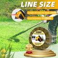 0.080'' DWO1DT801 Replacement String Timmer Lines Compatible with DEWALT Weed Eater, Square Twisted Weed Eater String, Heavy Duty Trimmer String (240 ft) 🍁 All In One Marketplace Canada