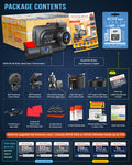 ROVE R2-4K DUAL Dash Cam Front and Rear, STARVIS 2 Sensor, FREE 128GB Card Included, 5G WiFi - up to 20MB/s Fastest Download Speed with App, 4K 2160P/FHD Dash Camera for Cars, 3" IPS, 24H Parking Mode 🍁 All In One Marketplace Canada