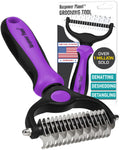 Maxpower Planet Pet Grooming Brush - Double Sided Shedding, Dematting - Undercoat Rake for Dogs - Dog Grooming Brush - Deshedding Brush for Dogs - Dog Brush, Cat Brush, Reduce Shedding by 95%, Purple 🍁 All In One Marketplace Canada