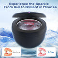 Ultrasonic Retainer Cleaner(2026 Upgraded), 45kHz Cleaning Machine for Dentures, Mouth Guards, Braces, Toothbrush & Jewelry, 200ML Denture Cleaner with 4 Modes for Denture Appliances 🍁 All In One Marketplace Canada