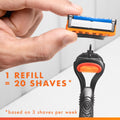 Gillette Razors, Fusion 5 Razor Men, 5-Blade, 1 Handle + 4 Refill 🍁 All In One Marketplace Canada