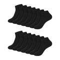 Hanes Womens Value Pack, Ankle Soft Moisture-wicking Socks, Available In 10 And 14-packs, Black - 14 Pack, 5-9 US 🍁 All In One Marketplace Canada