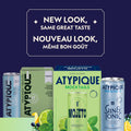 ATYPIQUE Mocktails Non-Alcoholic Cocktail, Amaretto Sour, 355 mL, 12-Count 🍁 All In One Marketplace Canada