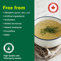 Organika Canadian-Made Beef Bone Broth Powder - Protein and Collagen Rich Bone Broth with Glucosamine and hyaluronic acid, from Grass-Fed Cattle whilst being Gluten and Dairy Free, Keto Friendly 300g 🍁 All In One Marketplace Canada