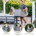 LIFETIME 25 Gallon Outdoor Storage Cube, Deckbox, Brown lid, Storage Box for Gardening Tools, Pool Supplies, Patio Furniture & More 🍁 All In One Marketplace Canada