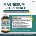 Herba Magnesium L-Threonate – 2,250mg of Magnesium L Threonate Per Serving (3 Capsules) - 186mg of Elemental Magnesium | Bioavailable Form of Magnesium Supplement | 90 Vegetable Capsules | Made in Canada 🍁 All In One Marketplace Canada