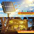 Lomotech Solar String Lights Outdoor - 2 Pack Total 66ft 200LED Solar Fairy Lights Waterproof 8 Modes Twinkle Lights for Outdoor, Patio, Garden, Yard, Party, Wedding, Tree Decoration (Warm White) 🍁 All In One Marketplace Canada