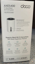TP-Link Deco AXE5400 Tri-Band WiFi 6E Mesh System(Deco XE75 Pro) - 2.5G WAN/LAN Port, Covers up to 5500 Sq.Ft, Replaces WiFi Router and Extender, AI-Driven Mesh, New 6GHz Band, 2-Pack 🍁 All In One Marketplace Canada