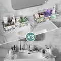 Veken Large Capacity Shower Caddy 3-Pack, No Drilling Adhesive Rack with Soap Holder, Rustproof & Waterproof Shelves, Bathroom Organizers and Storage, Wall-Mounted Kitchen & Home Decor, Silver 🍁 All In One Marketplace Canada