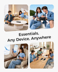 VEGER Portable Charger for iPhone Built in Cables and Wall Plug, 10000mah Slim Fast Charging USB C Power Bank, Travel Essential Battery Pack Compatible with iPhones, iPad, Samsung More Devices(Black) 🍁 All In One Marketplace Canada