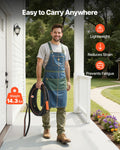 VEVOR Garden Hose, 100 ft 5/8" Heavy Duty 4-Layer Rubber Water Hose, 150PSI Working & 600PSI Burst, Flexible & Non-Kink Outdoor Waterhose with 3/4" Fitting, Lightweight Hoses for Gardening Cleaning 🍁 All In One Marketplace Canada