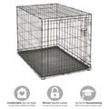 MidWest Homes for Pets 42-Inch New World Crate for Large Breeds, 71-90 lbs, Single Door Folding Dog Crate, Leak-Proof Tray & Secure Latch, Portable, Durable & Easy to Assemble 🍁 All In One Marketplace Canada