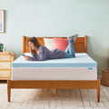 Linenspa 3 Inch Memory Foam Mattress Topper, Gel Infused King Mattress Topper, CertiPUR-US Certified 🍁 All In One Marketplace Canada