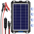 Solar Battery Trickle Charger for Car Battery, Portable and Waterproof Solar Battery Maintainer, Amorphous Silicon Solar Panel car Battery Charger (Solar Battery Charger 7.5W) 🍁 All In One Marketplace Canada