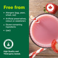Organika All-in-One Strawberry Shortcake Protein Powder with 20g Protein,15 Vitamins & Minerals from Real Fruits & Veggies,5 Billion CFU Probiotics,4g Prebiotic Fiber, Digestive Enzymes,1g Sugar- 640g 🍁 All In One Marketplace Canada