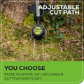 Greenworks 80V 16″ Brushless Cordless String Trimmer (2.0Ah Battery & Rapid Charger Included) – Variable Speed, .080 Dual Line Bump Feed & Lightweight for Yard, Garden & Lawn Grass 🍁 All In One Marketplace Canada