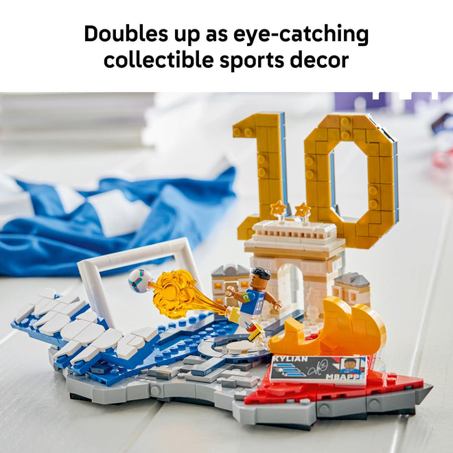 LEGO Editions Kylian Mbappé – Soccer Highlights - Building Set for Boys & Girls, Ages 10+ - Collectible Soccer Gift with Plaque - Kids Bedroom or Shelf Decor - 43013 🍁 All In One Marketplace Canada