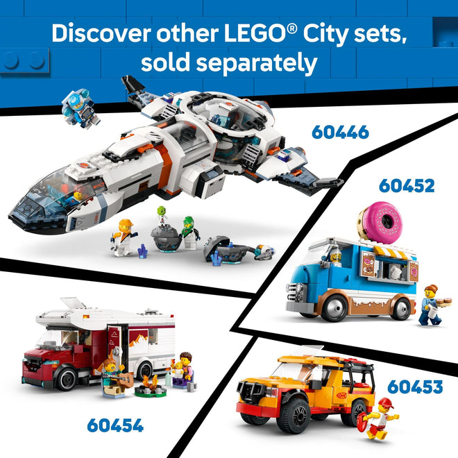 LEGO City Emergency Ambulance Toy - Building Sensory Toy for Kids, Boys and Girls, Ages 5+ - Educational, Learning Gift Idea for Birthdays and Holidays - Skateboarder and Driver Minifigures - 60451 🍁 All In One Marketplace Canada