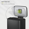 EKO Madison Matte Black 50 Liter/13.2 Gallon Step Trash Can with Inner Liner - Fingerprint Resistant Finish 🍁 All In One Marketplace Canada