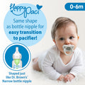 Dr. Brown's Options+ Slow Flow Preemie and Newborn Anti-Colic Bottle Set with 4oz Bottles and HappyPaci 🍁 All In One Marketplace Canada