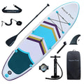 Aqua Plus 6inches Thick Inflatable SUP for All Skill Levels Stand Up Paddle Board,Paddle,Pump,ISUP Travel Backpack, Leash,Shoulder Strap,Youth,Adult Inflatable Paddle Board 🍁 All In One Marketplace Canada