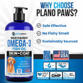 Omega 3 Fish Oil for Dogs – Liquid Dog Fish Oil Supplement – Supports Skin & Coat Health – Joint, Brain & Heart Support – for All Breeds & Ages 🍁 All In One Marketplace Canada