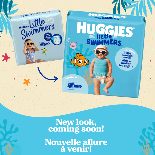 HUGGIES Little Swimmers Swim Diapers, Size 4 Medium, 24-34 lb, 11 Ct 🍁 All In One Marketplace Canada