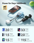 INIU Power Bank, Ultra Mini 10000mAh 45W Fast Charging Portable Charger, USB C Battery Pack with Cable, Flight-Safe Travel Powerbank for iPhone, Samsung, Google, for Camping, Office, Airport, Beige 🍁 All In One Marketplace Canada