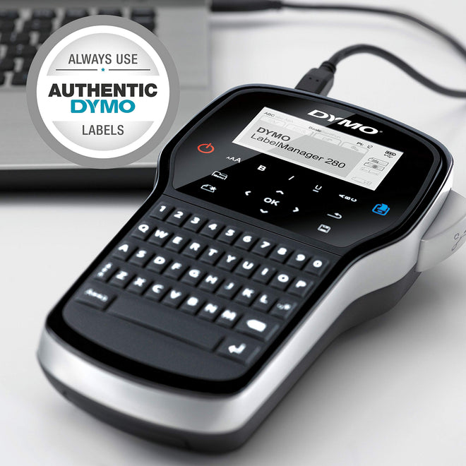 DYMO LabelManager 280 Rechargeable Portable Label Maker, Label Printer for Home & Office Organization - Easy-to-Use, One-Touch Smart Keys, QWERTY Keyboard, PC and Mac Connectivity 🍁 All In One Marketplace Canada