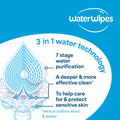 WaterWipes Sensitive+ Baby & Toddler Wipes, 3-In-1 Cleans, Cares, Protects, 99.9% Water, Textured Clean, Unscented & Hypoallergenic, 720 Count (12 Packs) 🍁 All In One Marketplace Canada