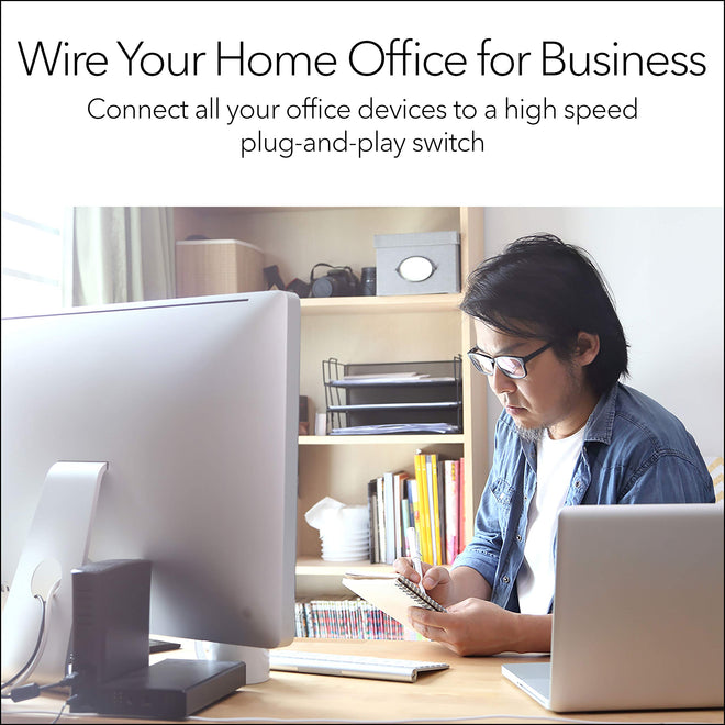 NETGEAR 8-Port Gigabit Ethernet Unmanaged Switch (GS308) Home Network Hub, Office Ethernet Splitter, Plug-and-Play, Desktop or Wall Mount, Black 🍁 All In One Marketplace Canada