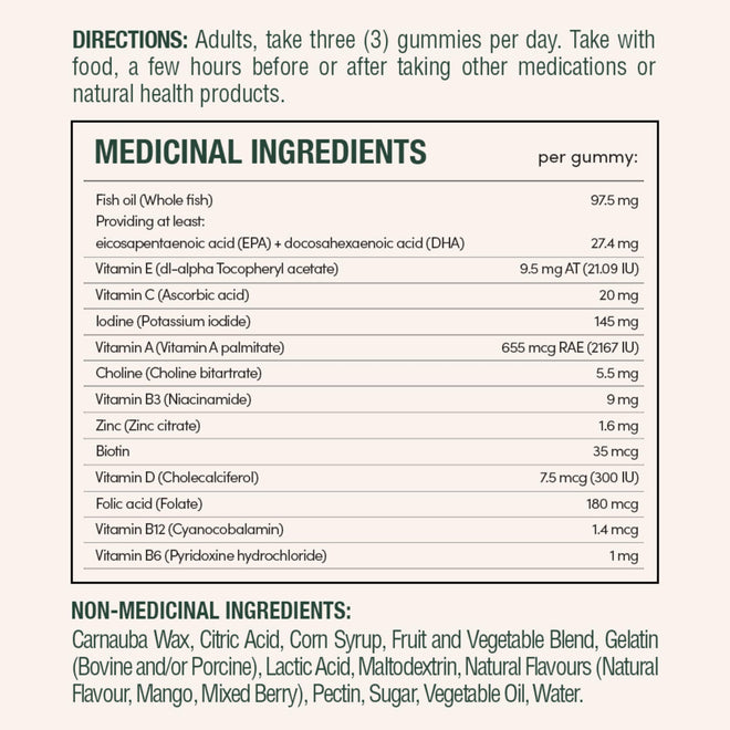 NATURE'S BOUNTY Prenatal With DHA & EPA Omega-3, Helps Reduce Risk Of Neural Tube Defects, 270 g 🍁 All In One Marketplace Canada