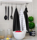 Utopia Towels Kitchen Towels, 12 Pack, 15 by 25 Inches, Dobby Weave, 100% Ring Spun Cotton, Super Soft and Absorbent Dish, Tea, and Bar Towels, Black 🍁 All In One Marketplace Canada