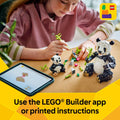 LEGO Creator 3 in 1 Wild Animals Panda Family - Building Toy Kit for Kids with 3 Building Options, Panda, Penguin, or Orca - 8 Year Old Girl & Boy Birthday Gifts - 31165 🍁 All In One Marketplace Canada