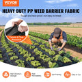 VEVOR Weed Barrier Landscape Fabric, 6*100FT Heavy Duty Garden Weed Fabric, Woven PP Weed Control Fabric, Driveway Fabric, Geotextile Fabric for Landscaping, Ground Cover, Weed Blocker Weed Mat, Black 🍁 All In One Marketplace Canada
