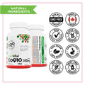 PlantVital Coenzyme Q10 - Made in Canada - 400mg (2 capsule per day) - CoQ10 Supplement - Support Cardiovascular Health - High-Potency - Helps Reduce Migraine Frequency - 45 Days Supply - 90 Capsules 🍁 All In One Marketplace Canada