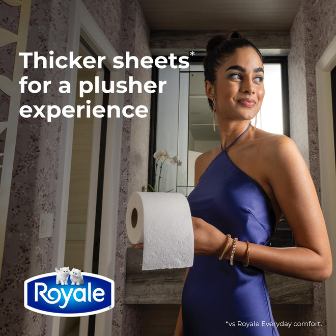 Royale Velour Toilet Paper, 12 Equal 48 Rolls, 284 Bathroom Tissues per roll 🍁 All In One Marketplace Canada