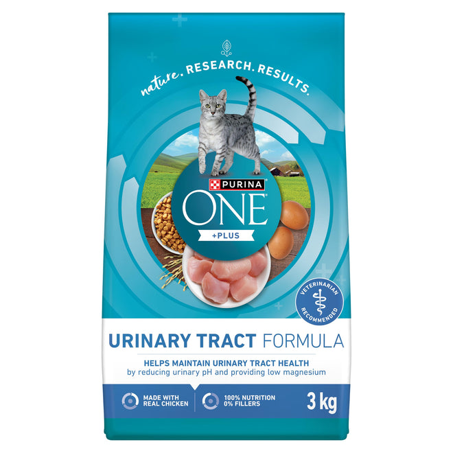 Purina ONE +Plus Dry Cat Food, Urinary Tract Formula Chicken - 3 kg Bag 🍁 All In One Marketplace Canada