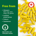 Organika Berberine - High Potency 1000mg per Day, Cholesterol and Glucose Metabolism Support, Helps Maintain Cardiovascular Health - 60vcaps 🍁 All In One Marketplace Canada