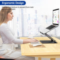 Besign LS10 Laptop Stand for Desk, Ergonomic Adjustable Notebook Tablet Stand, Riser Holder Computer Stand Compatible with Air, Pro, Dell, HP, Lenovo More 10-14" Laptops, Lapdesks (Black) 🍁 All In One Marketplace Canada