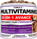 Dog Multivitamin Chewable with Glucosamine - 170 Chews - Dog Vitamins and Supplements 23 in 1 - Senior & Puppy Multivitamin for Dogs - Hip & Joint Support - Immune Health, Skin, Digestion 🍁 All In One Marketplace Canada