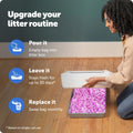 PetSafe ScoopFree Lavender Non-Clumping Crystal Cat Litter, Lightly Scented Litter – Superior Odor Control – Low Tracking for Less Mess – Lasts Up to 1 Month, 8.6 Lbs Total (2 Pack of 4.3 Lb Bags) 🍁 All In One Marketplace Canada