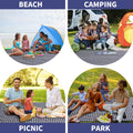 Extra Large Outdoor Picnic Blanket, 79"x79" Waterproof Picnic Mat, Sandproof Beach Blanket Portable Camping Blanket Lightweight for Park Beach Camping Courtyard (Dark Blue) 🍁 All In One Marketplace Canada