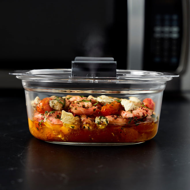 Rubbermaid Brilliance Glass Round Leak-Proof 6-Piece Set Food Storage Containers with Lids, Meal Prep Containers 🍁 All In One Marketplace Canada